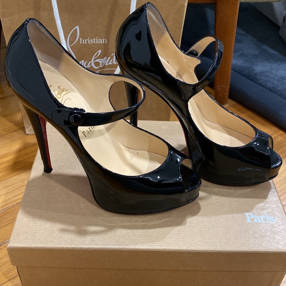 Christian Louboutin Jane Vendome 120 patent pump